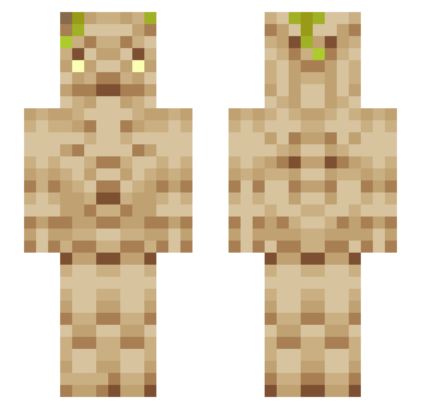 loljakob Minecraft skin, front and back view