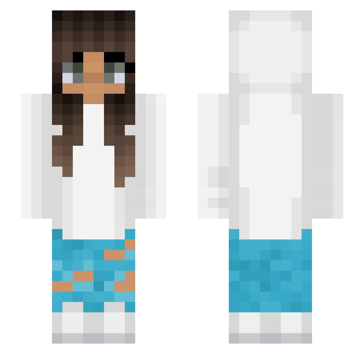 Tinkeriina_ Minecraft skin, front and back view