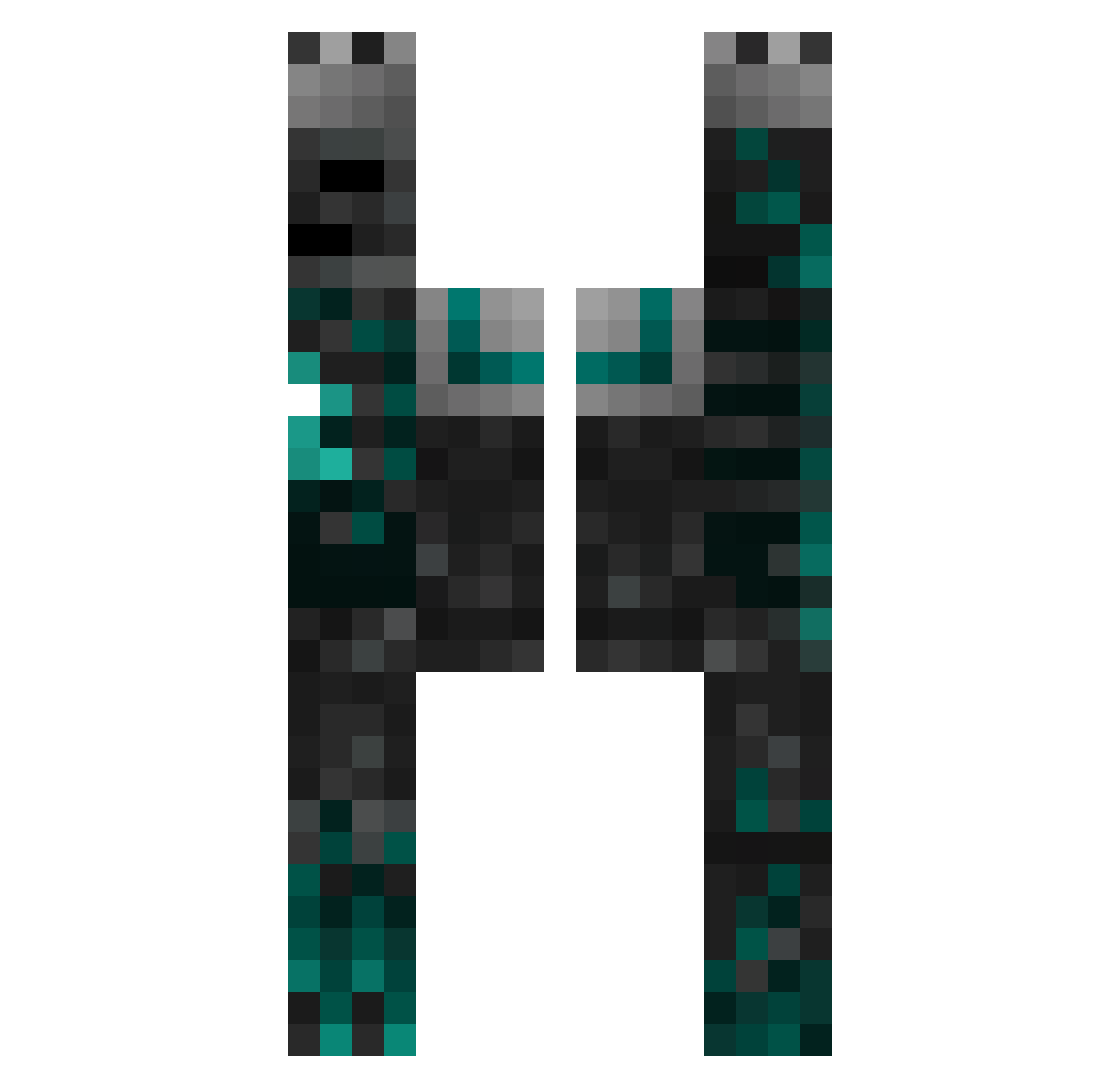 SAM_h123 Minecraft skin, front and back view