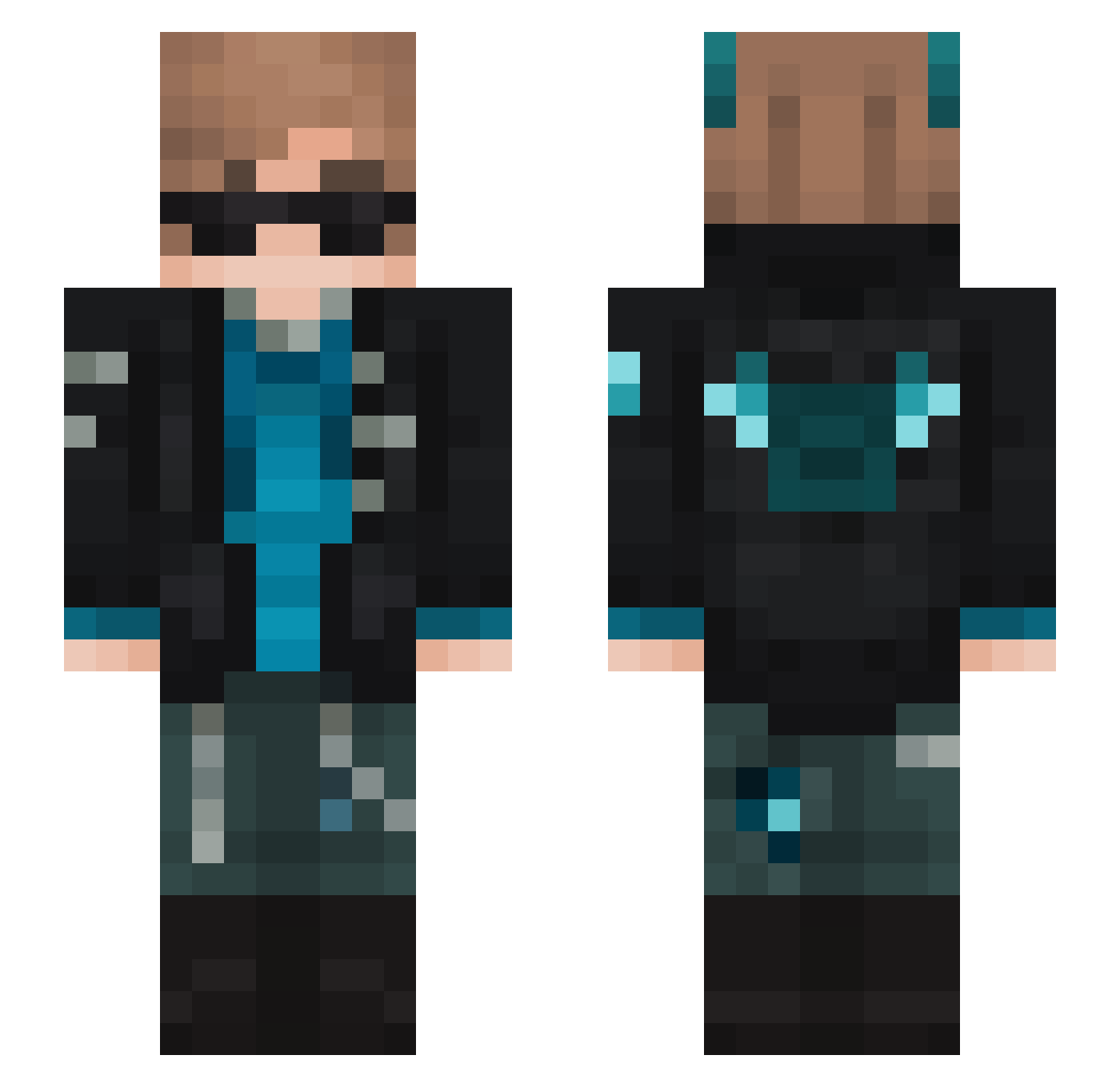 Beyondd_ Minecraft skin, front and back view