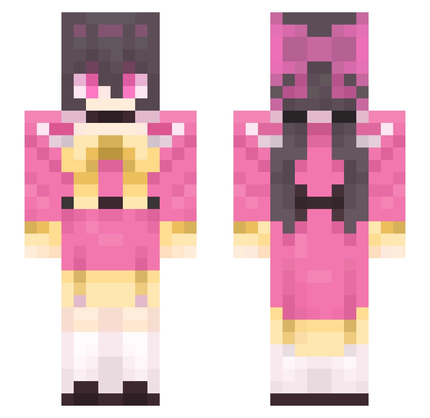 SiKuo_ Minecraft skin, front and back view