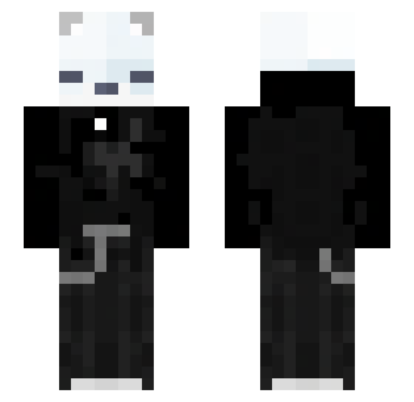 xlxcyy Minecraft skin, front and back view