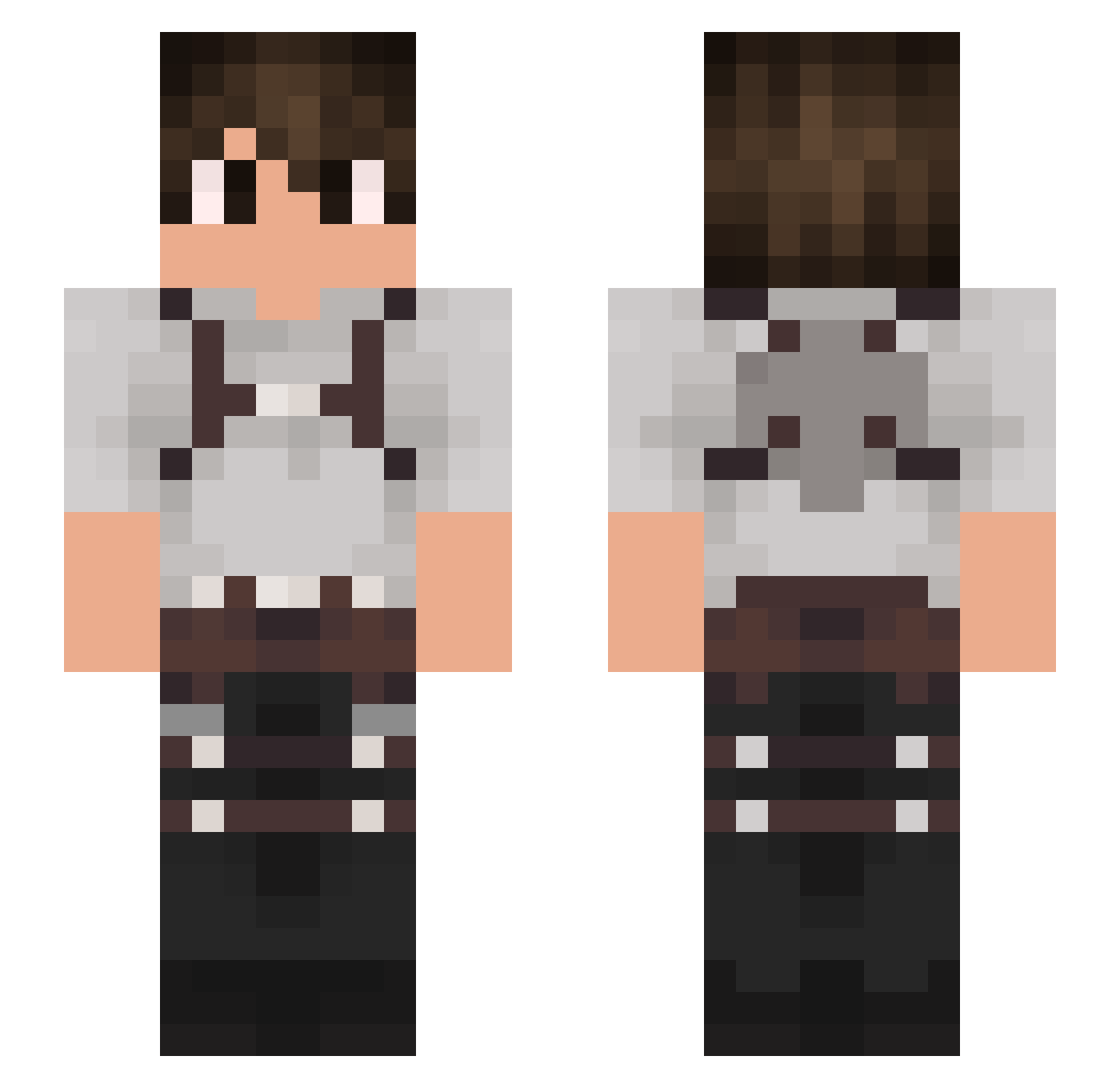 caykesgz Minecraft skin, front and back view