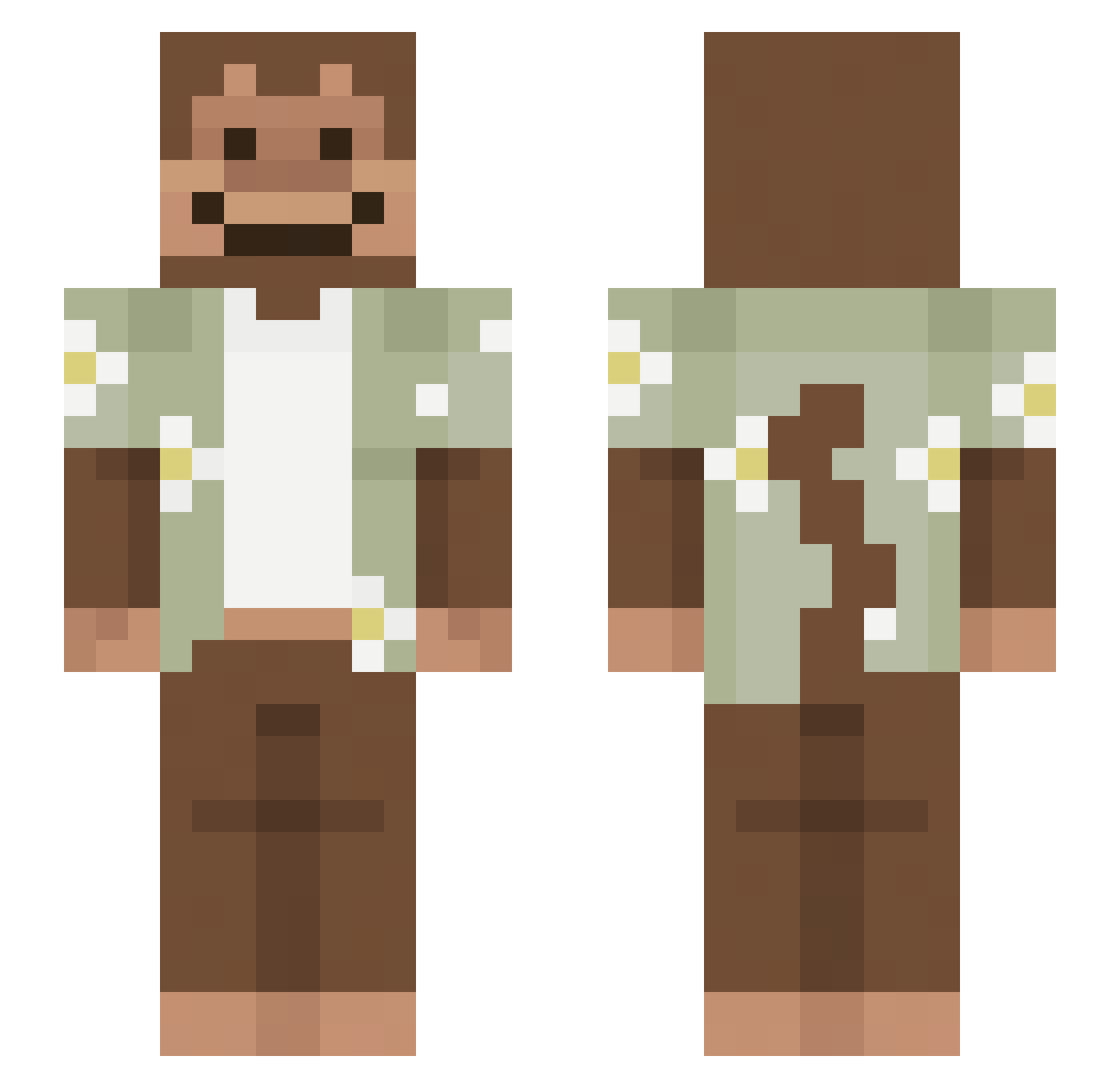 ksawer00 Minecraft skin, front and back view