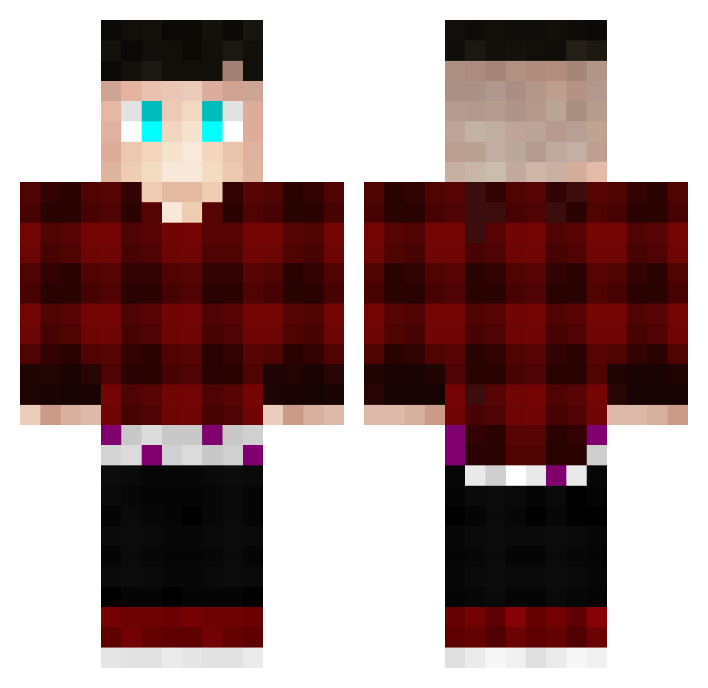 Stroox_ Minecraft skin, front and back view
