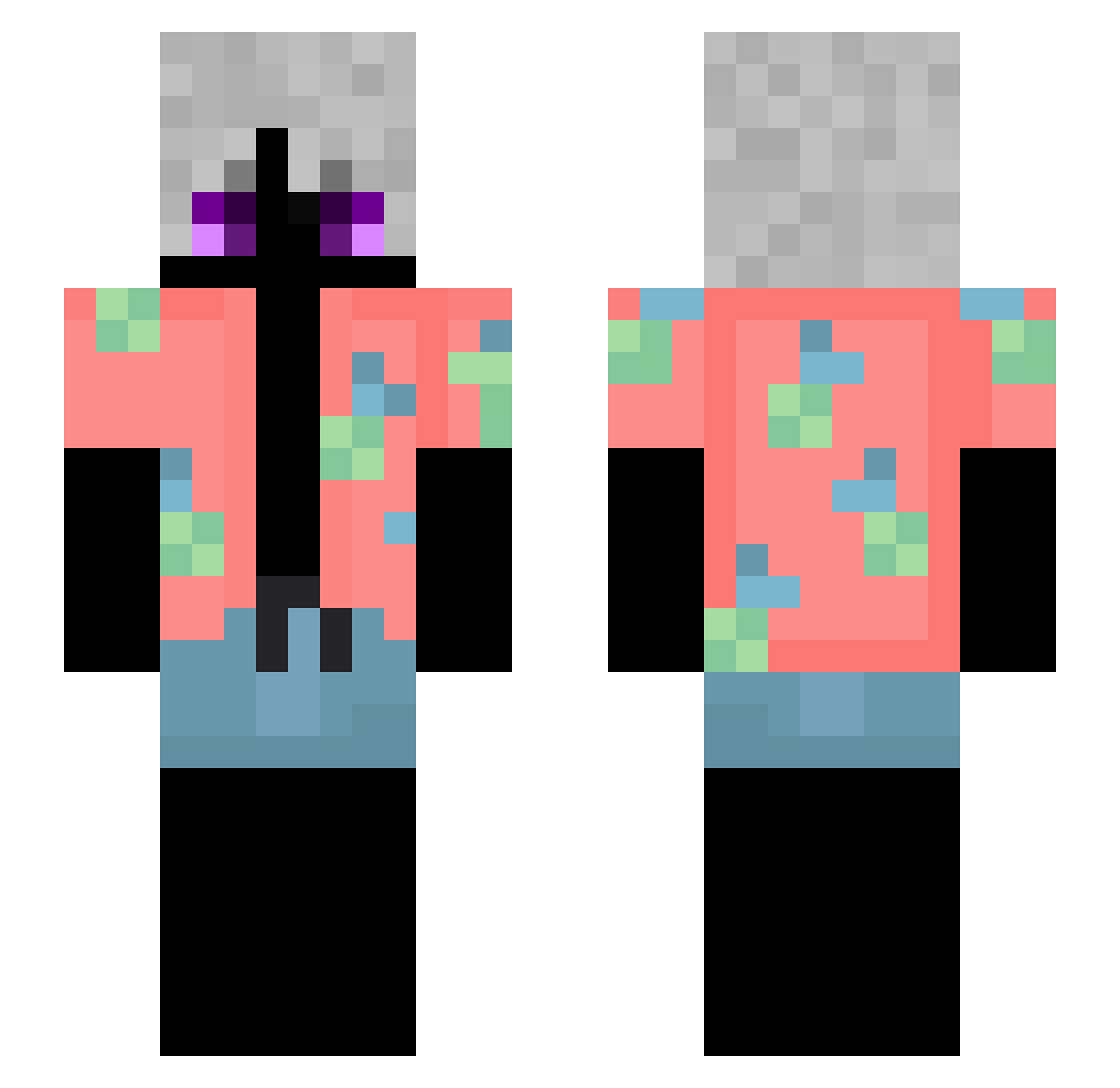 Eltito_07 Minecraft skin, front and back view