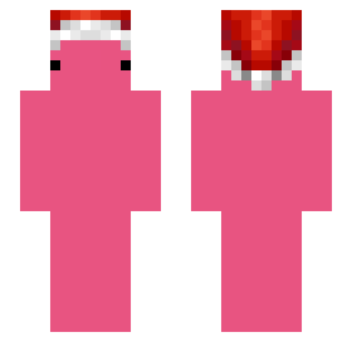 Bigboydogs Minecraft skin, front and back view