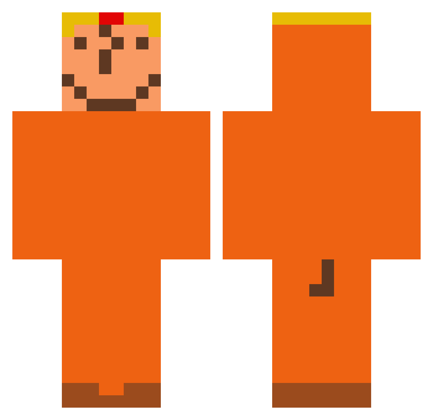 Head_Dead_YT Minecraft skin, front and back view