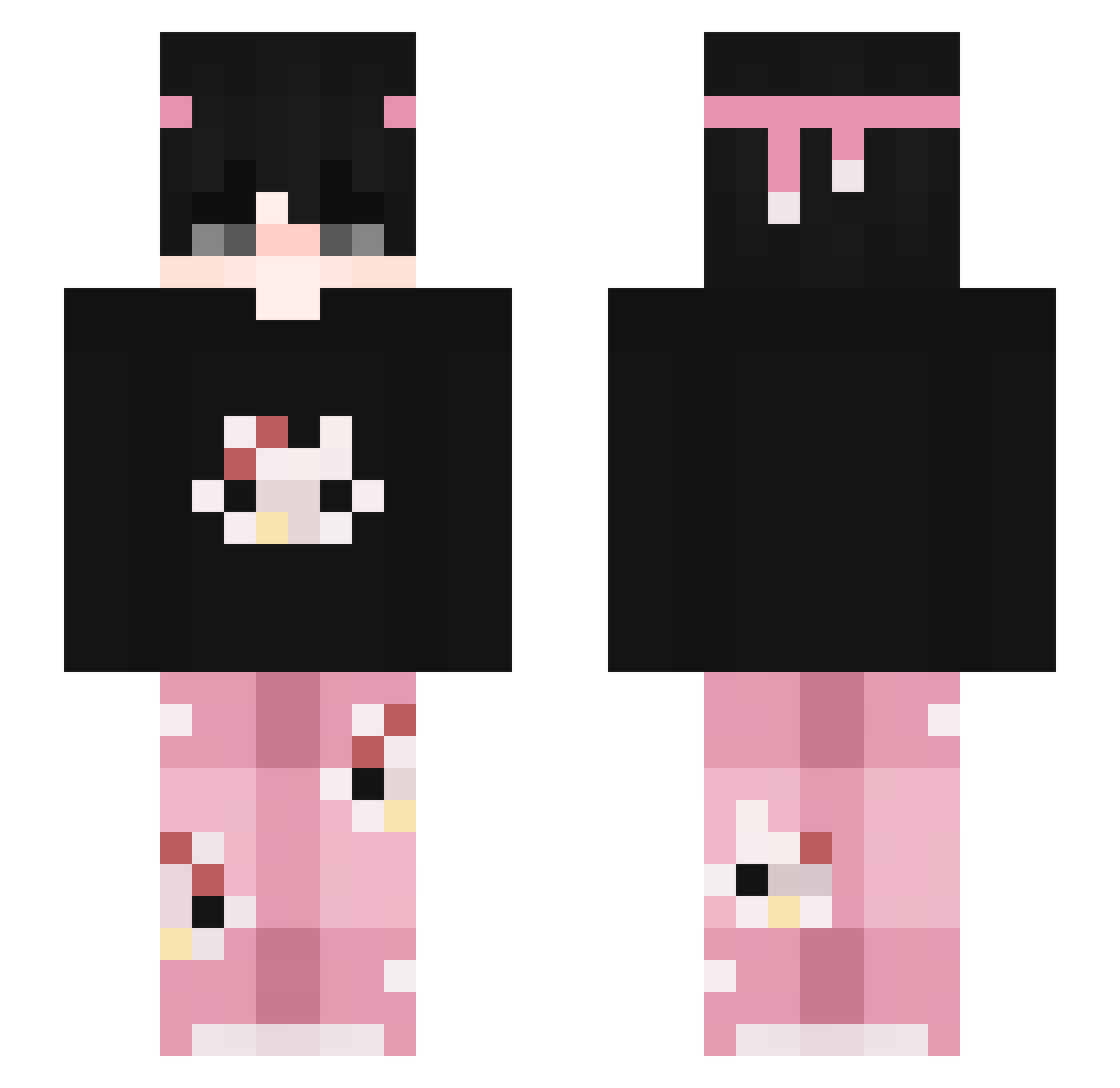 lxne_walker Minecraft skin, front and back view