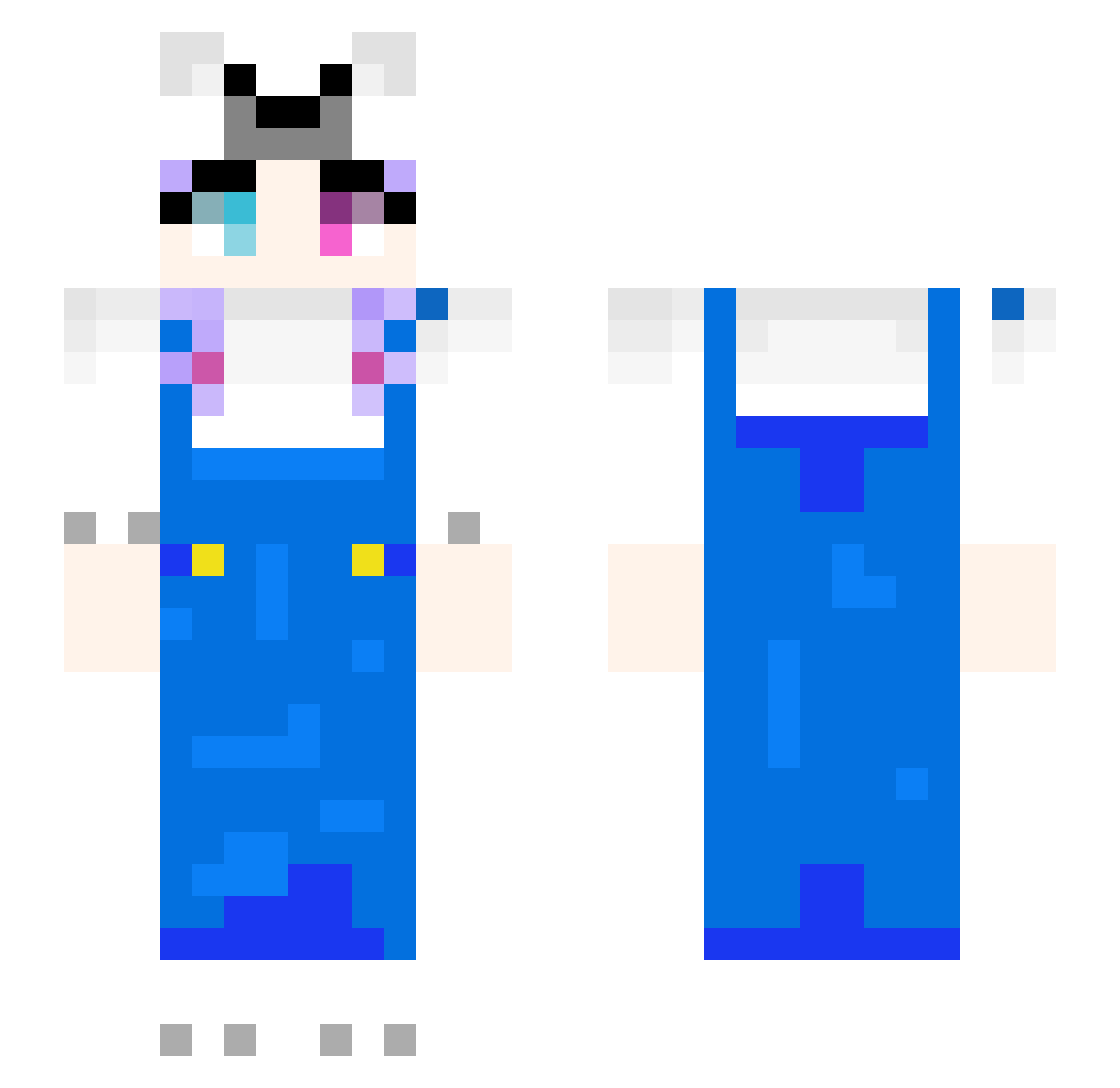 SenatorGoku3rd Minecraft skin, front and back view