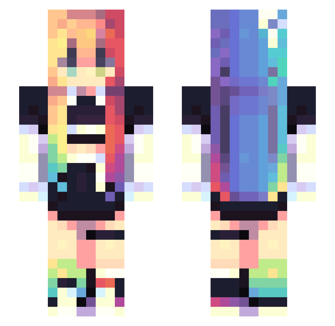 shuailuo2333 Minecraft skin, front and back view