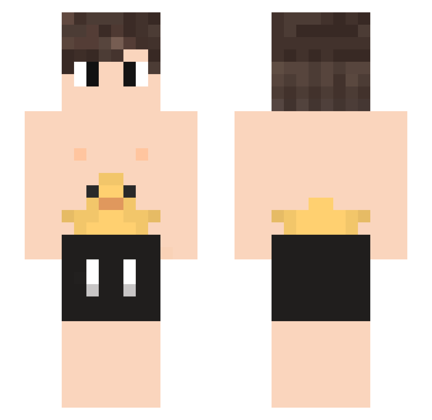 civciv_arki Minecraft skin, front and back view