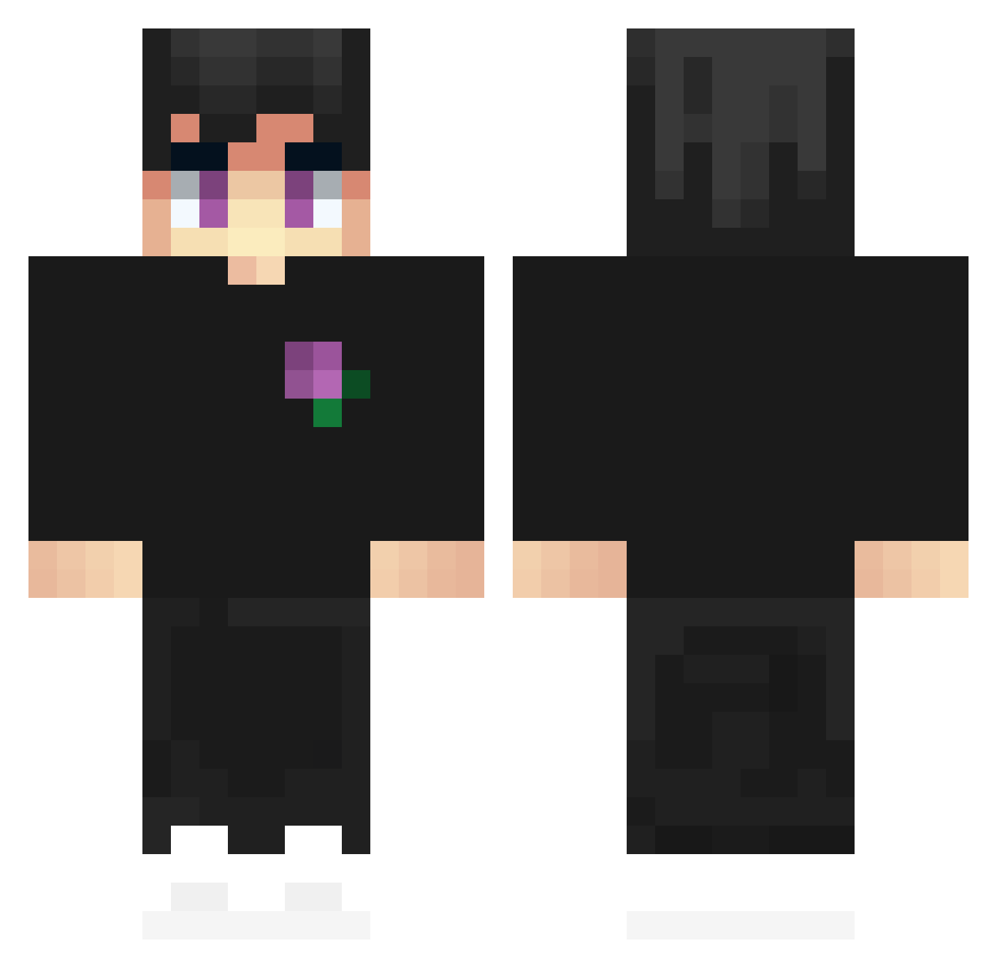 Santos_10 Minecraft skin, front and back view