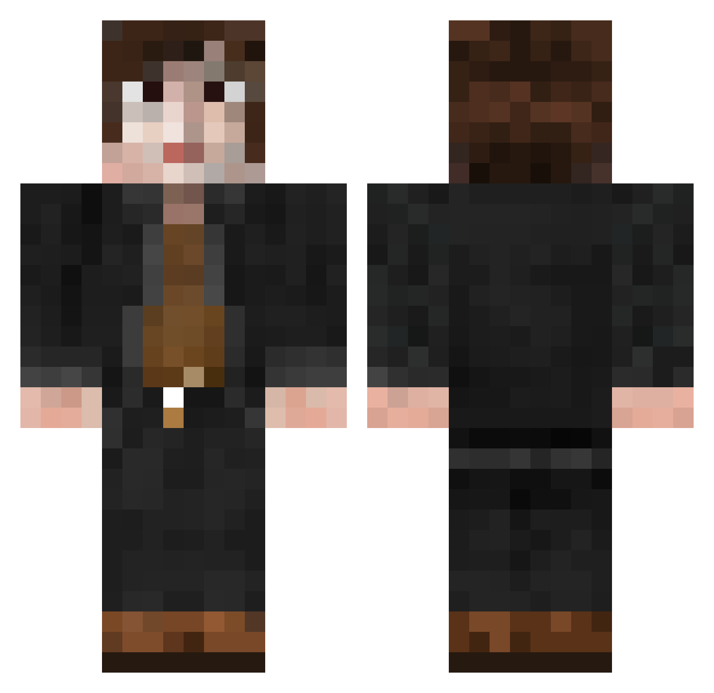 hqtrd Minecraft skin, front and back view