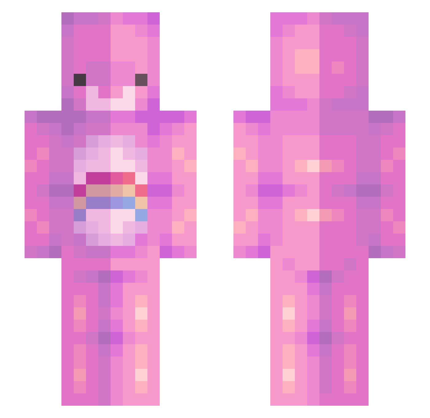 GodFatherGian Minecraft skin, front and back view