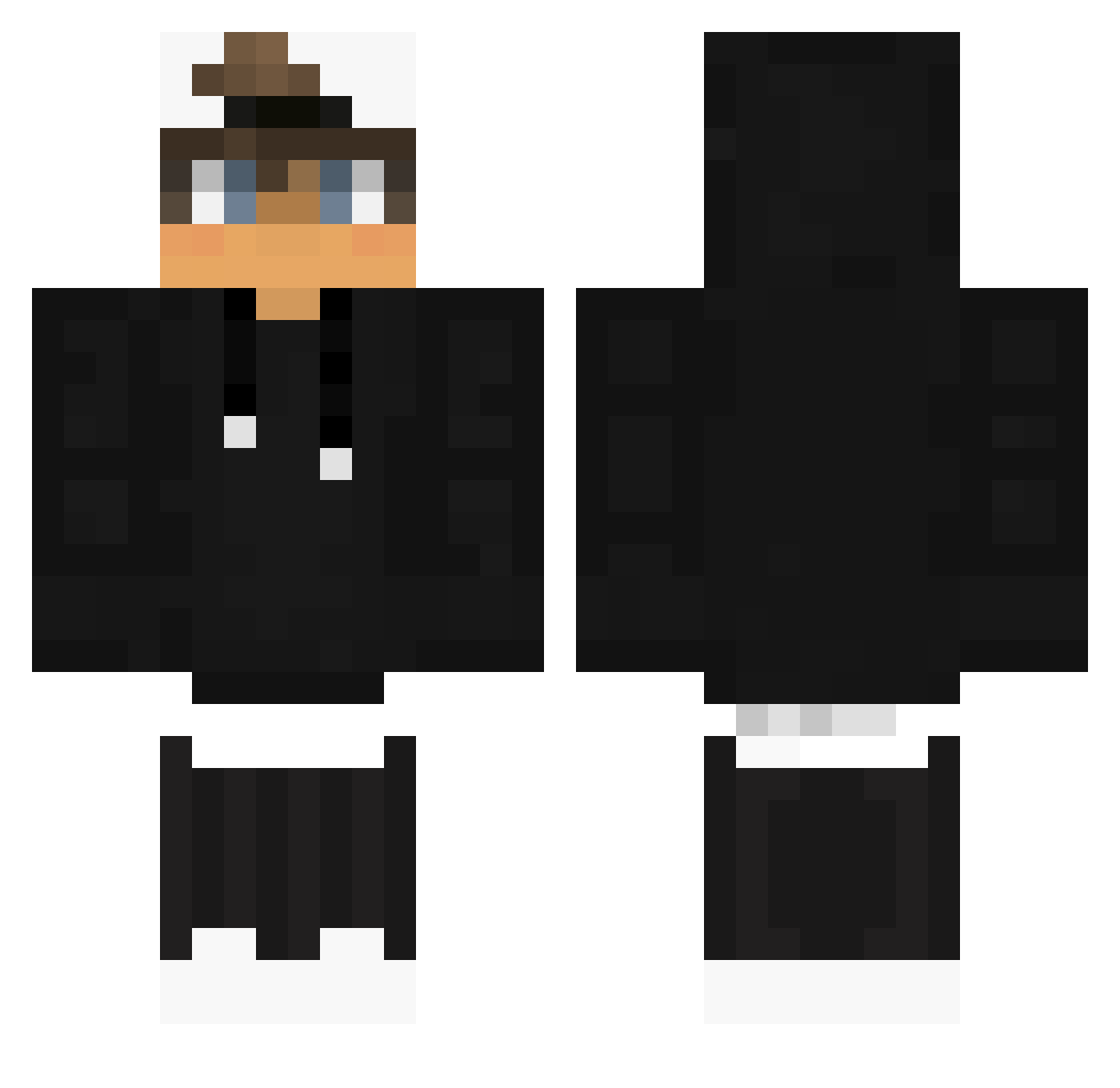 Stormziy Minecraft skin, front and back view