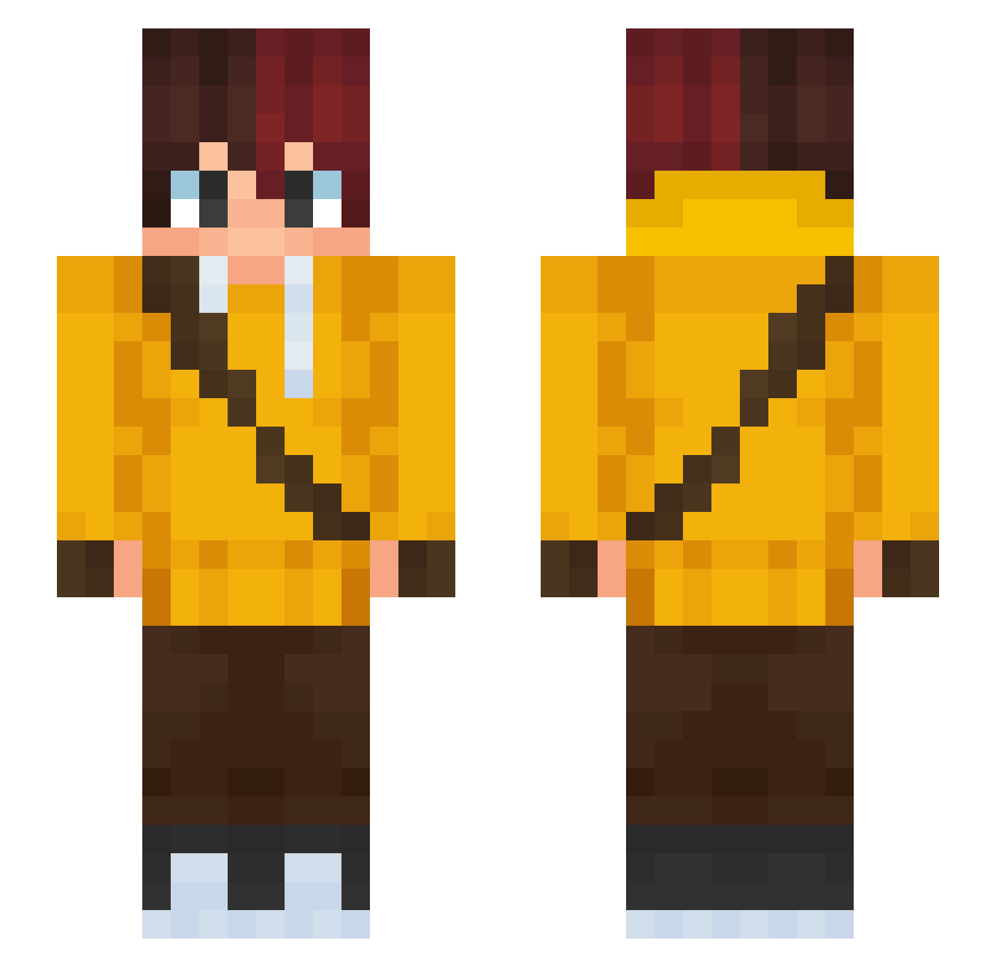 That_MaskedMc Minecraft skin, front and back view
