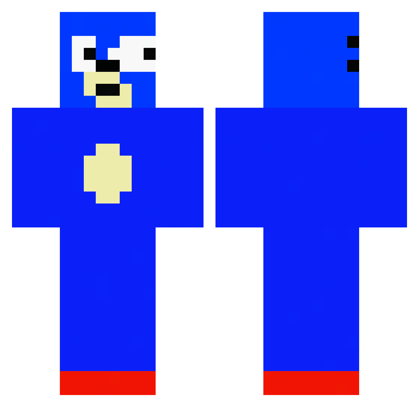 BaboAlexo Minecraft skin, front and back view