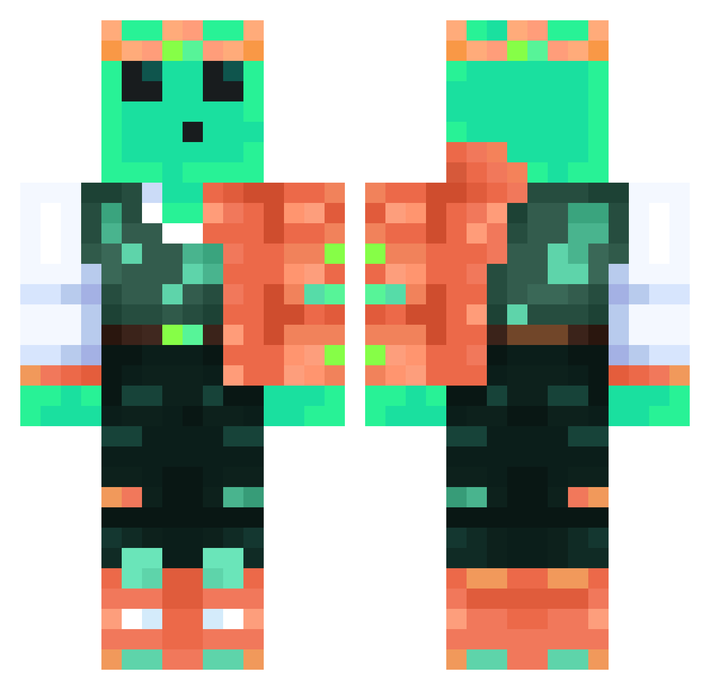 X_Zegion_X Minecraft skin, front and back view