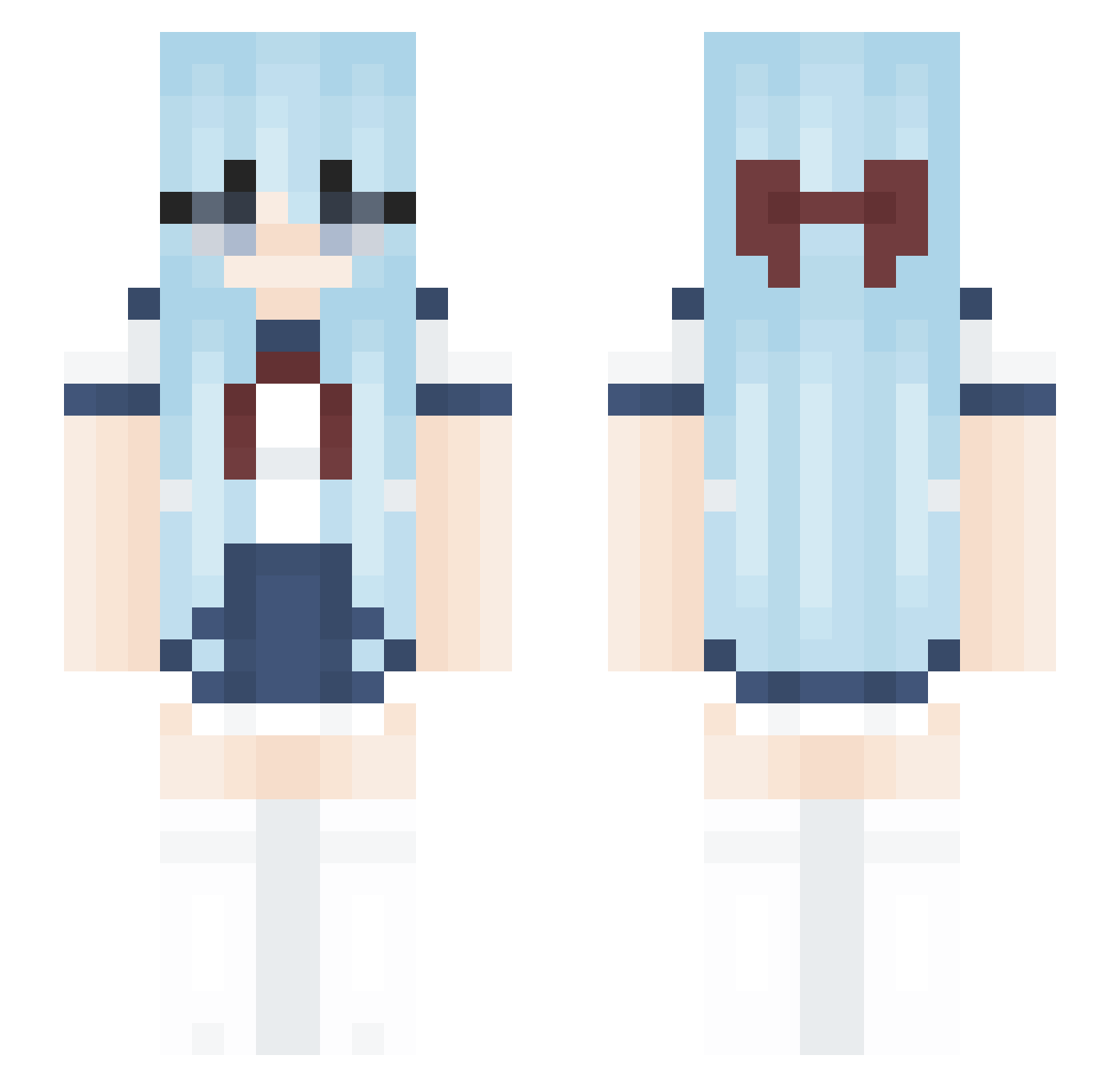simbapapaya Minecraft skin, front and back view