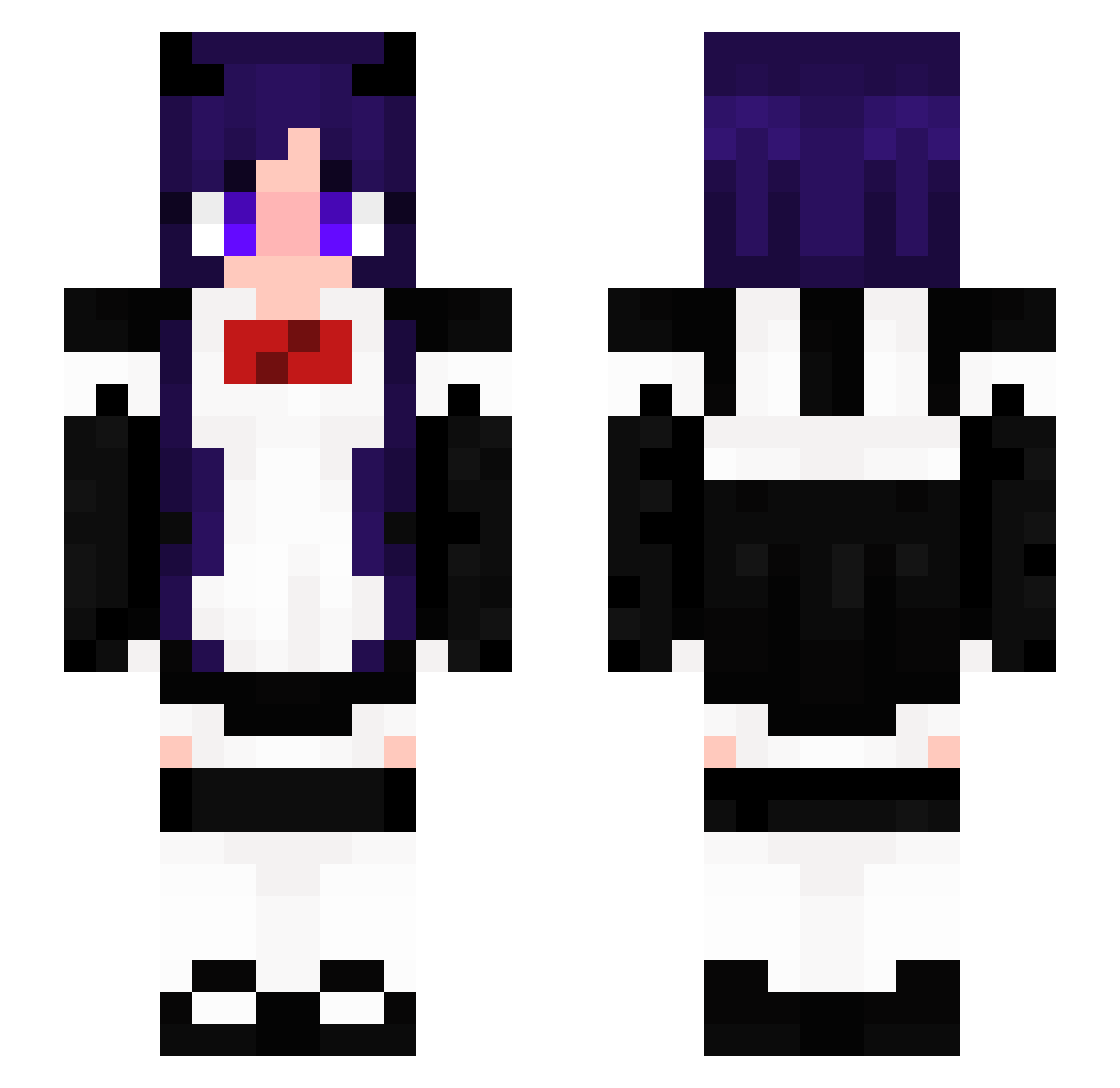 Electric_Alfil Minecraft skin, front and back view