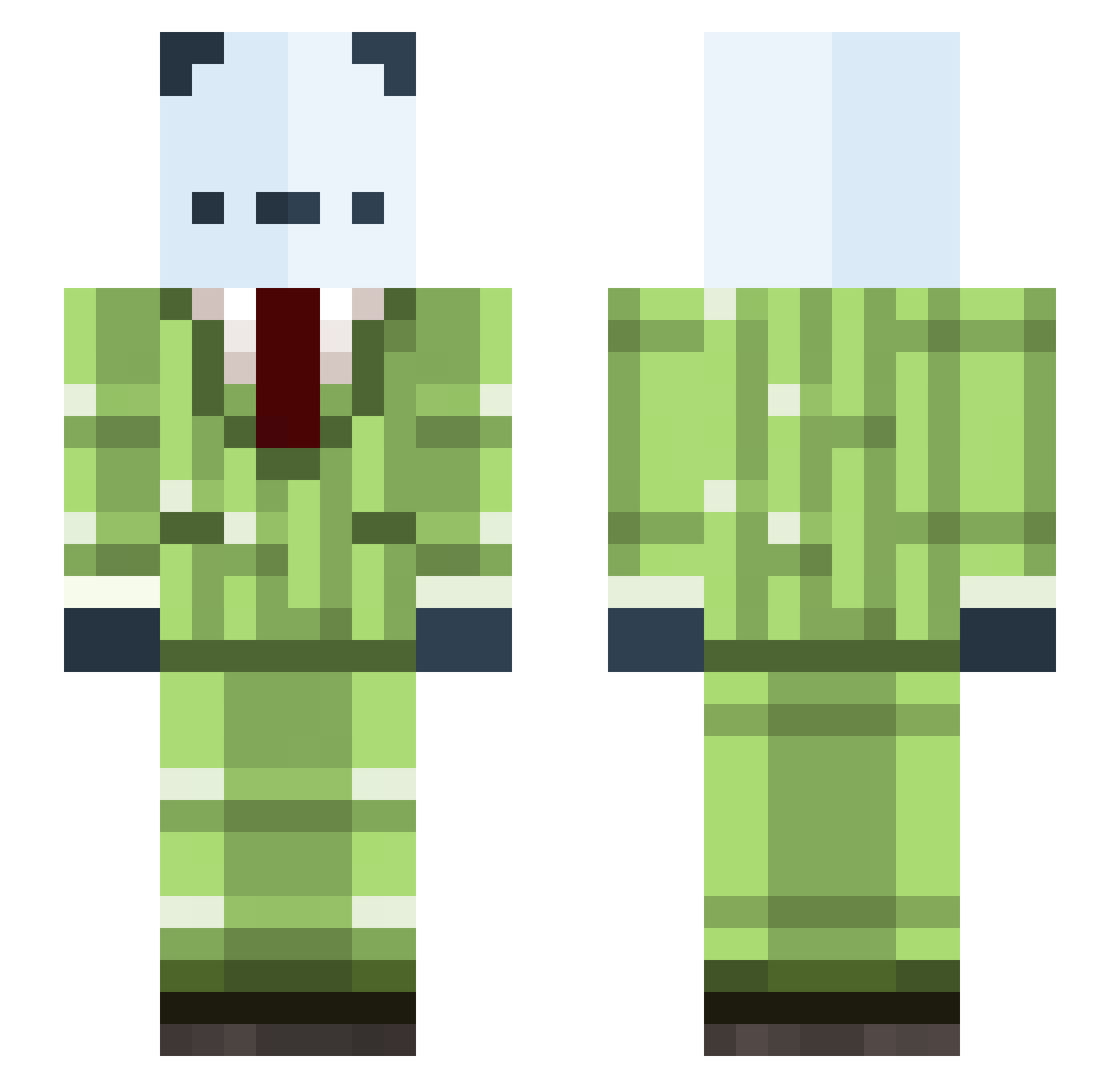 bigmacmcspicy Minecraft skin, front and back view
