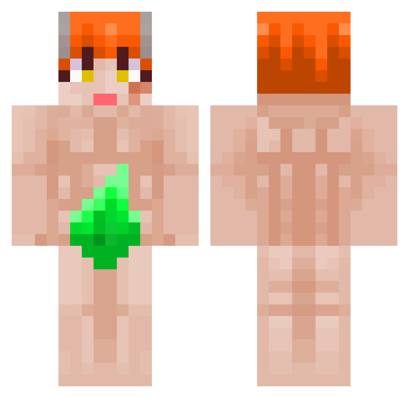 U_REMI Minecraft skin, front and back view