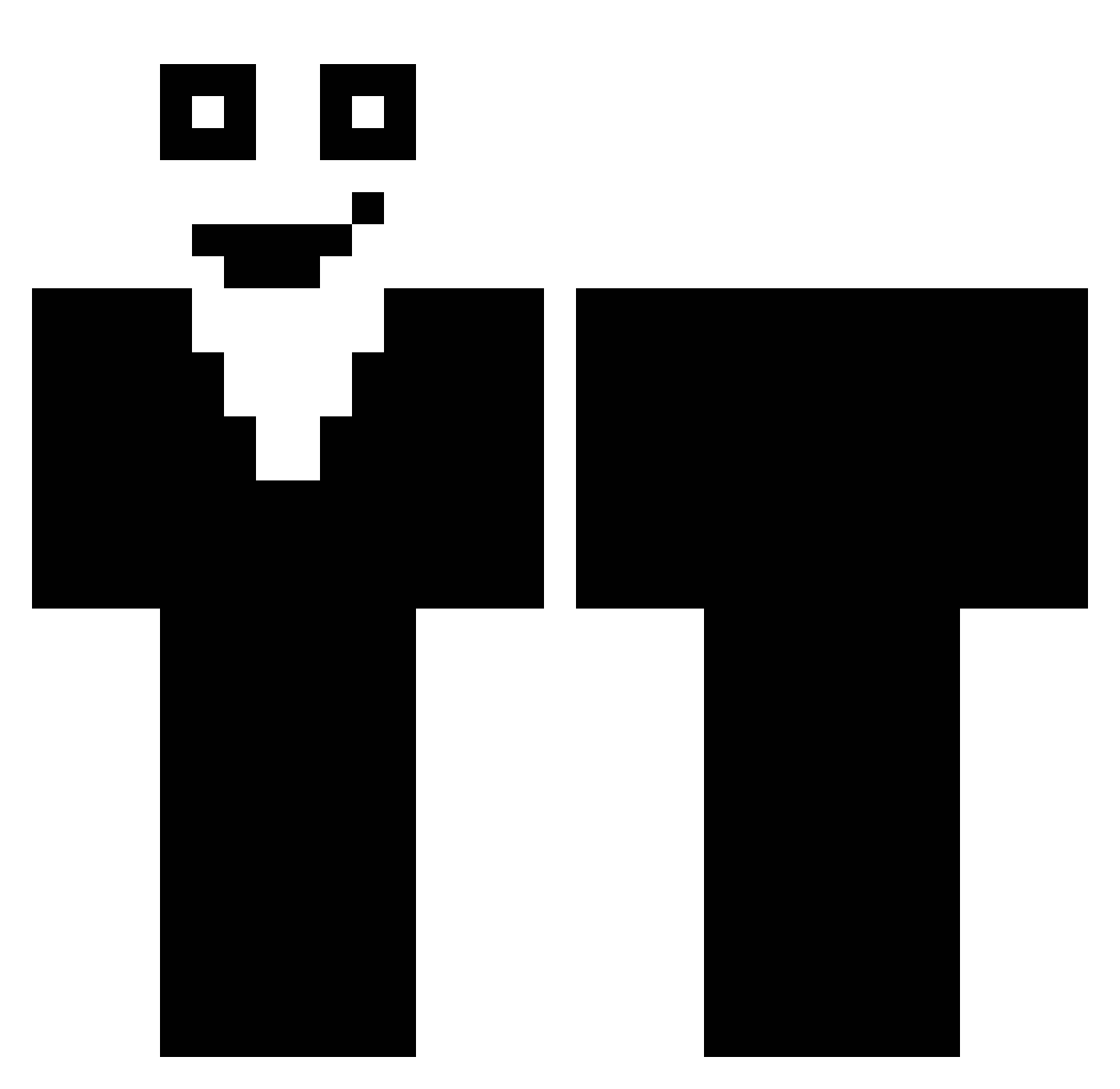 PreFectual Minecraft skin, front and back view