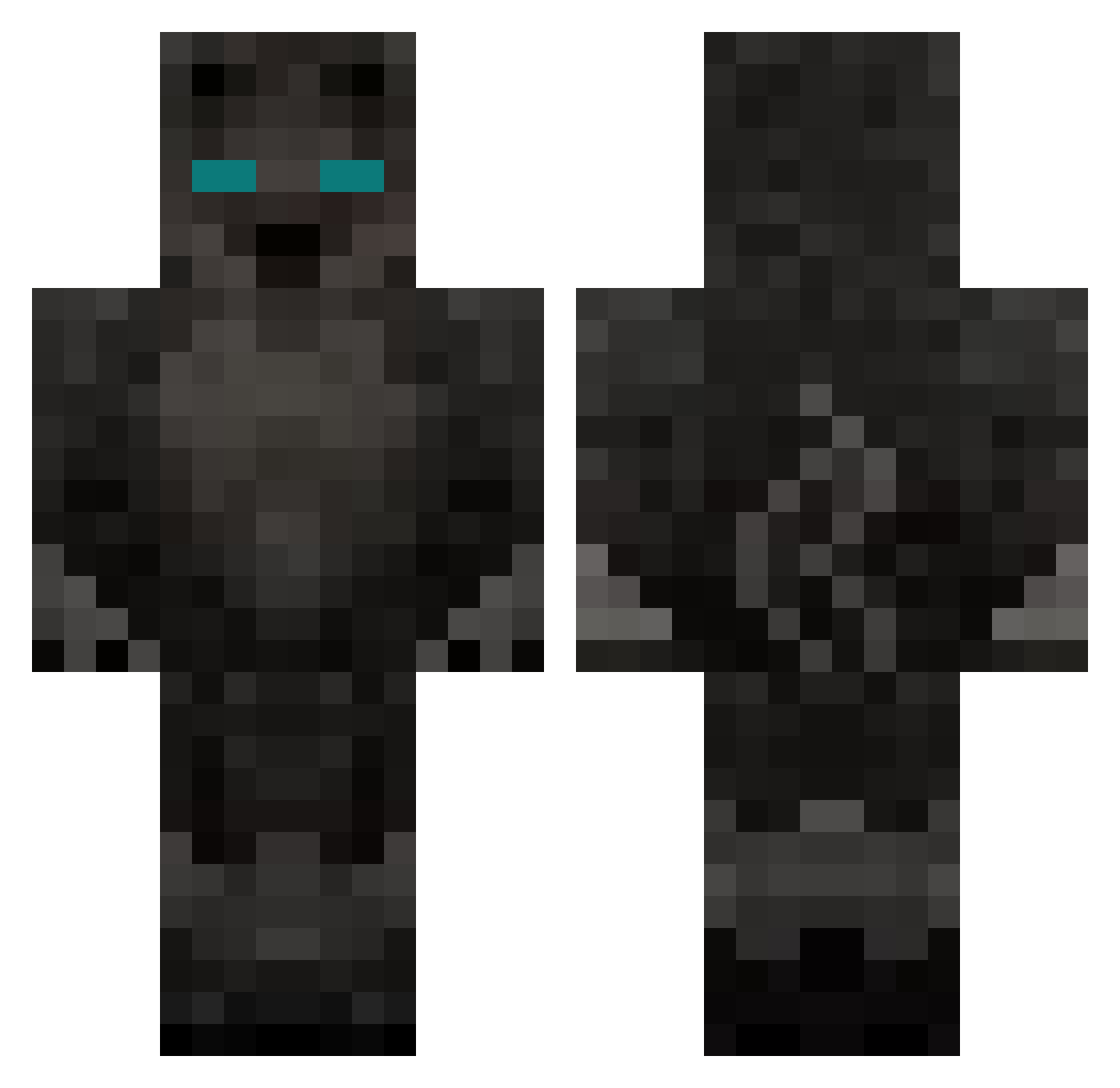 Notearzzz Minecraft skin, front and back view
