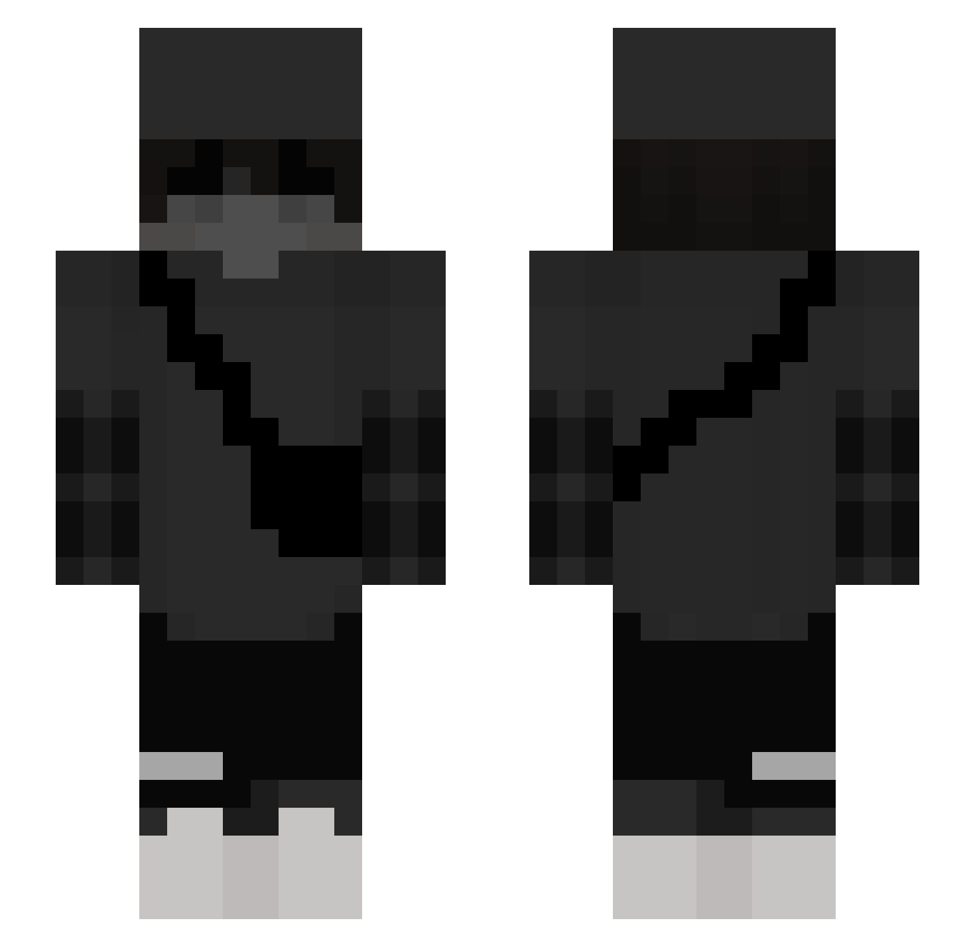 benz1337 Minecraft skin, front and back view