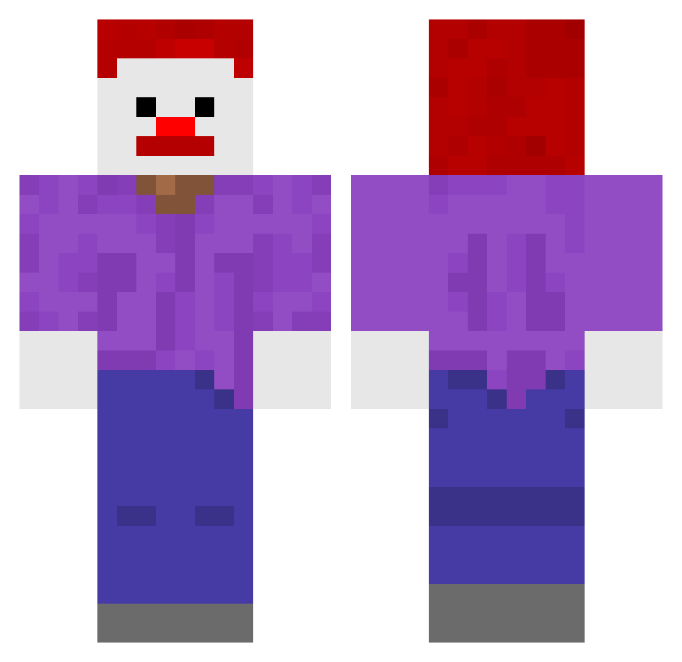 Raig3ki Minecraft skin, front and back view
