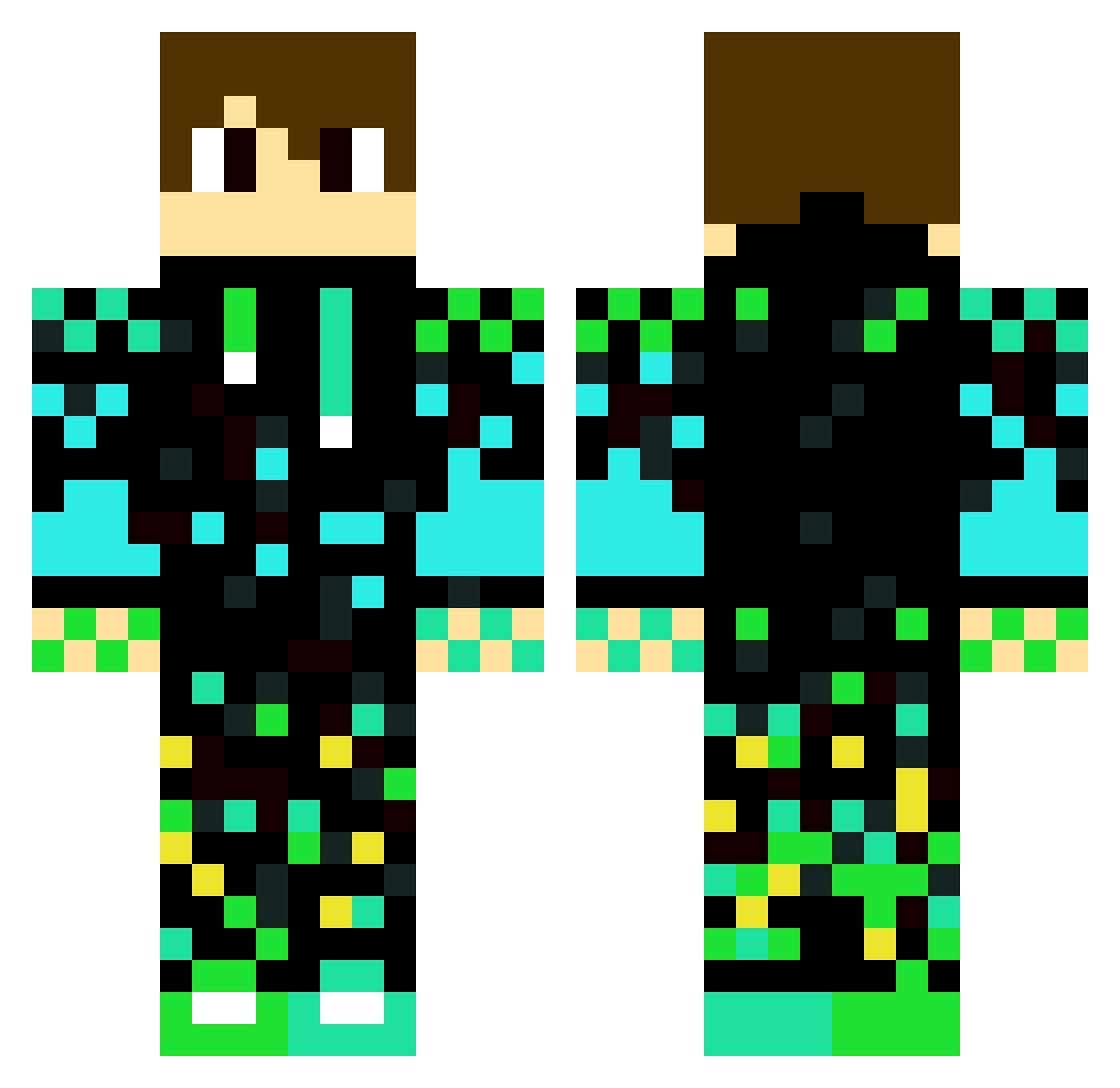 sebigo11 Minecraft skin, front and back view