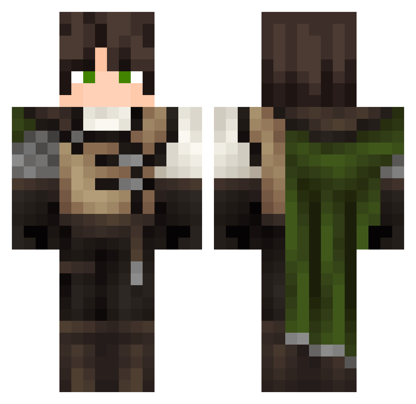 Misha_Petrovski Minecraft skin, front and back view