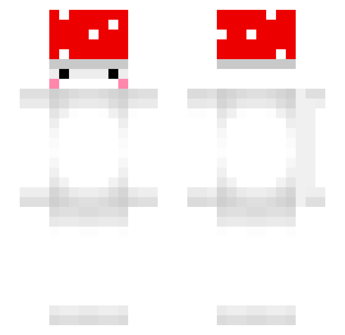 EhrenritterFlopp Minecraft skin, front and back view