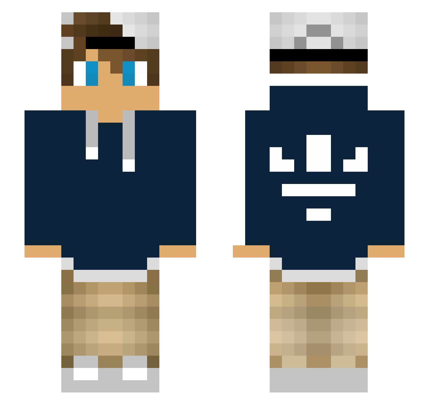 seri0uslee_ Minecraft skin, front and back view