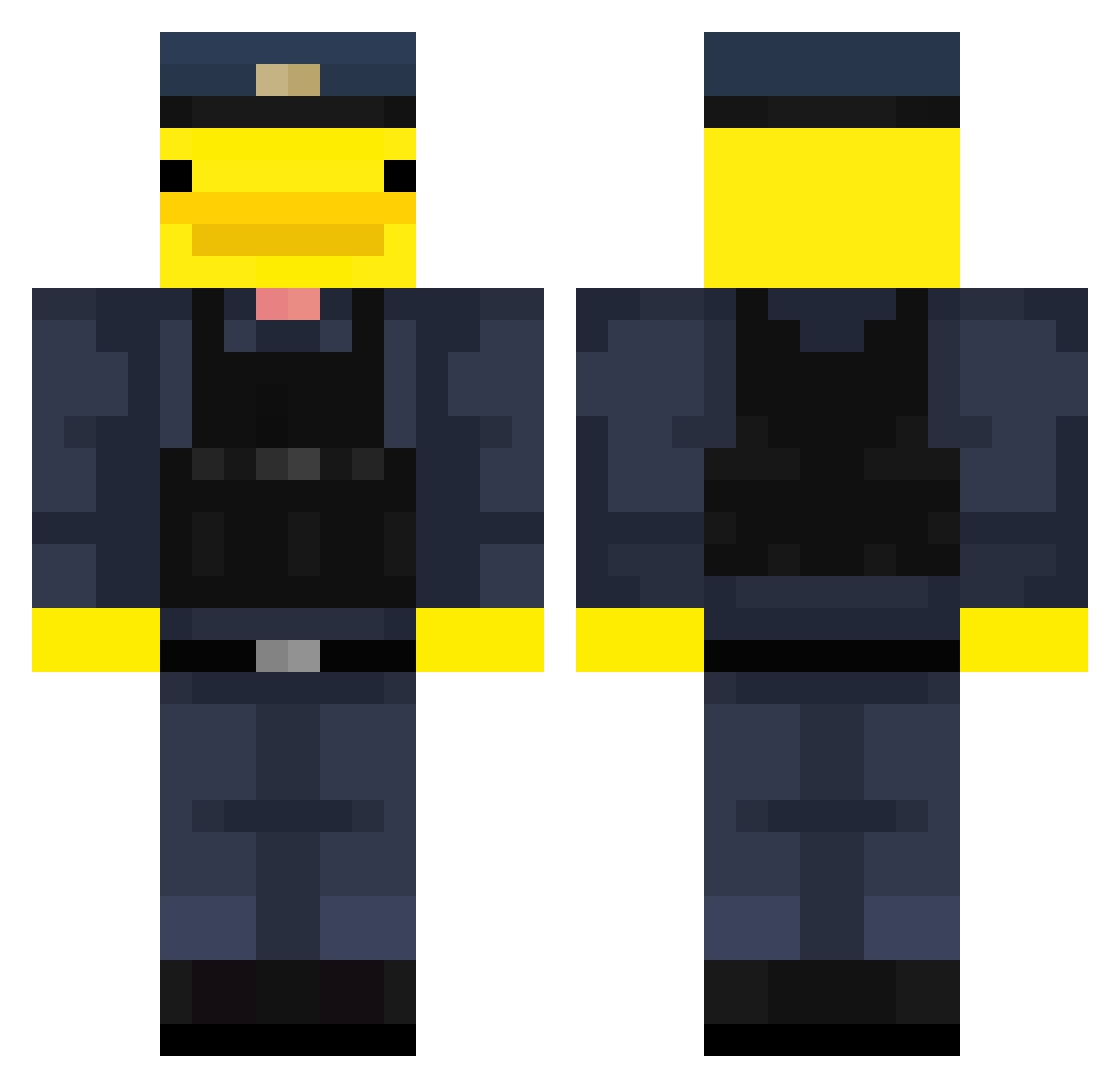 SargeantKitty Minecraft skin, front and back view