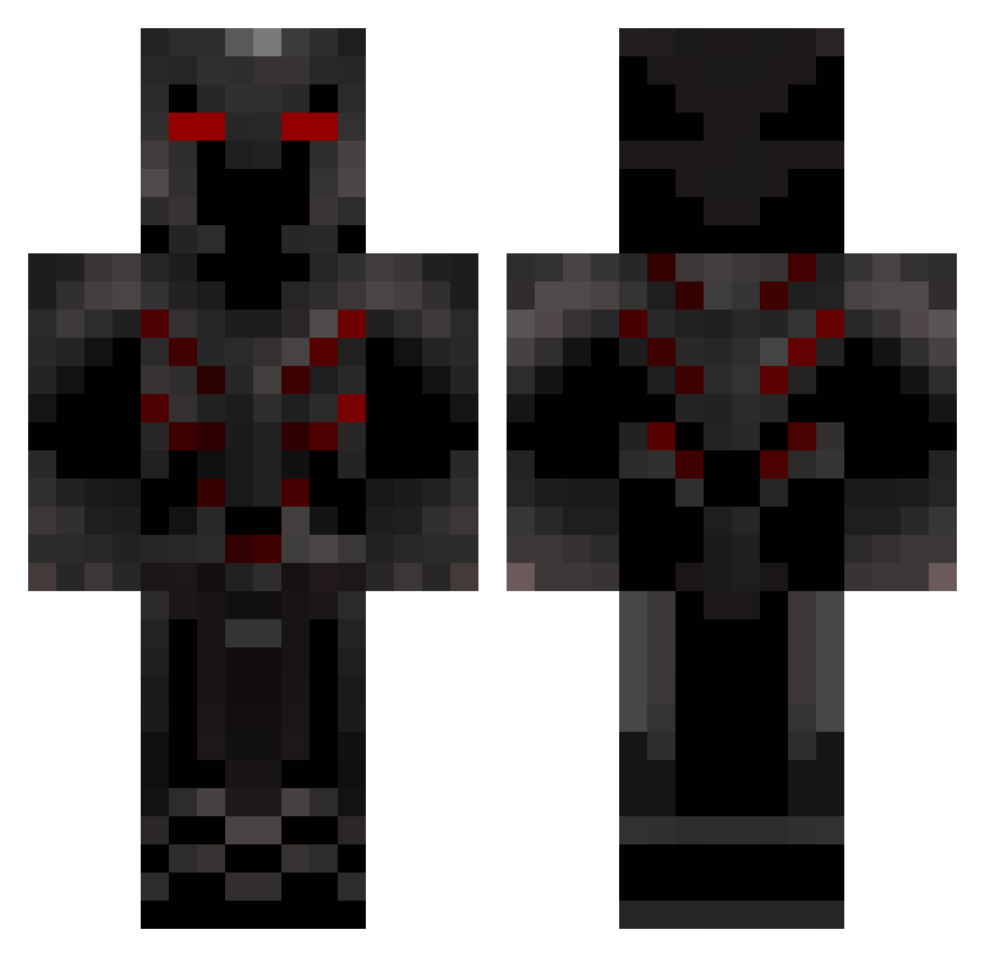SirBaby Minecraft skin, front and back view