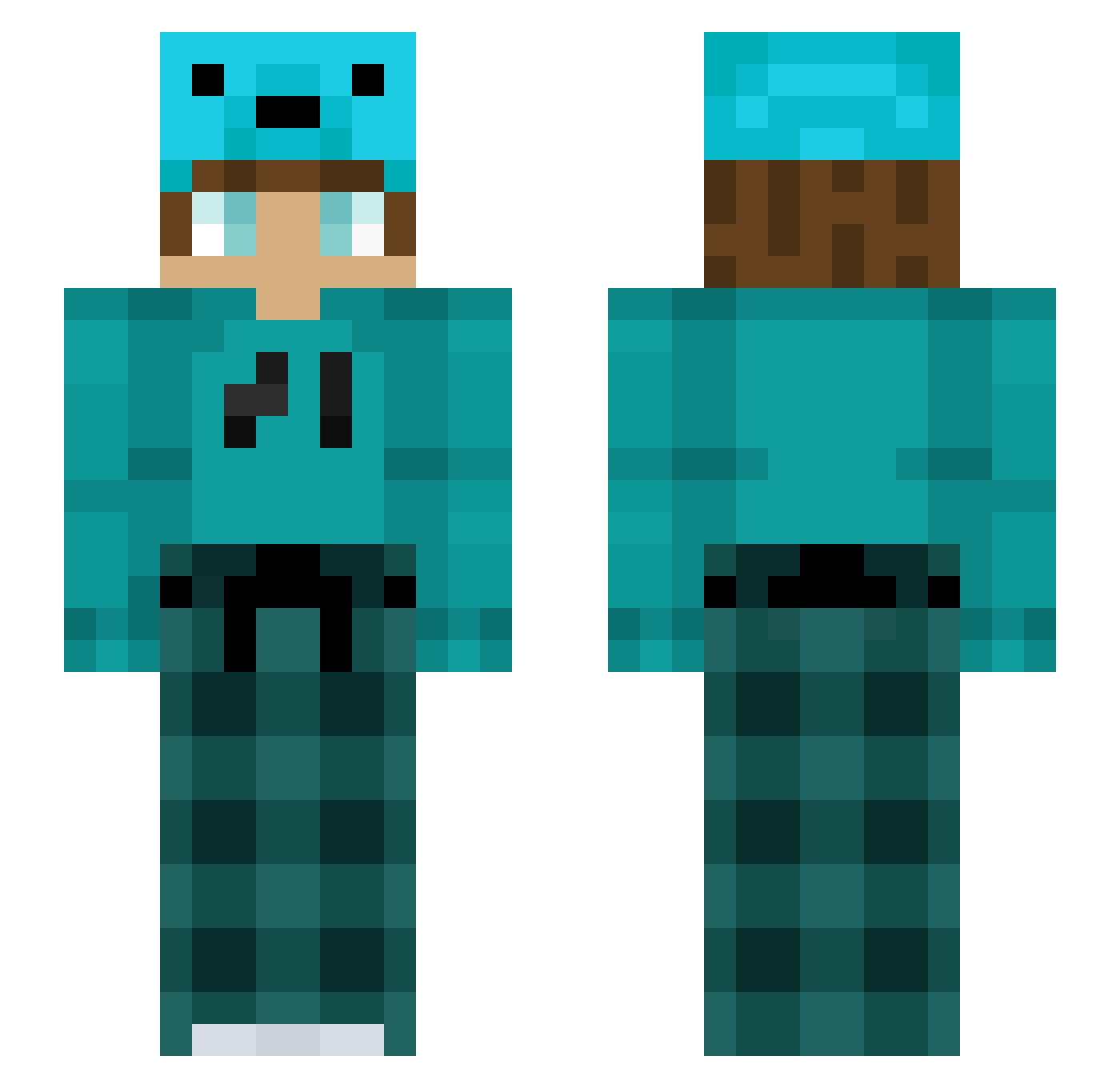 Ti_We2012 Minecraft skin, front and back view