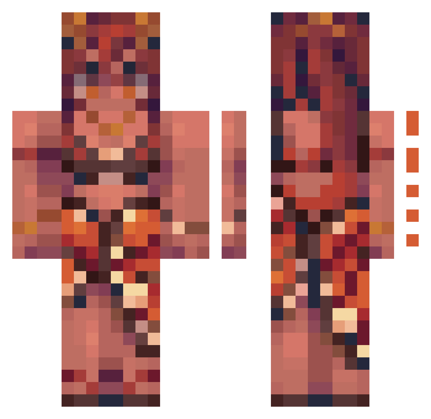 gabreil1 Minecraft skin, front and back view