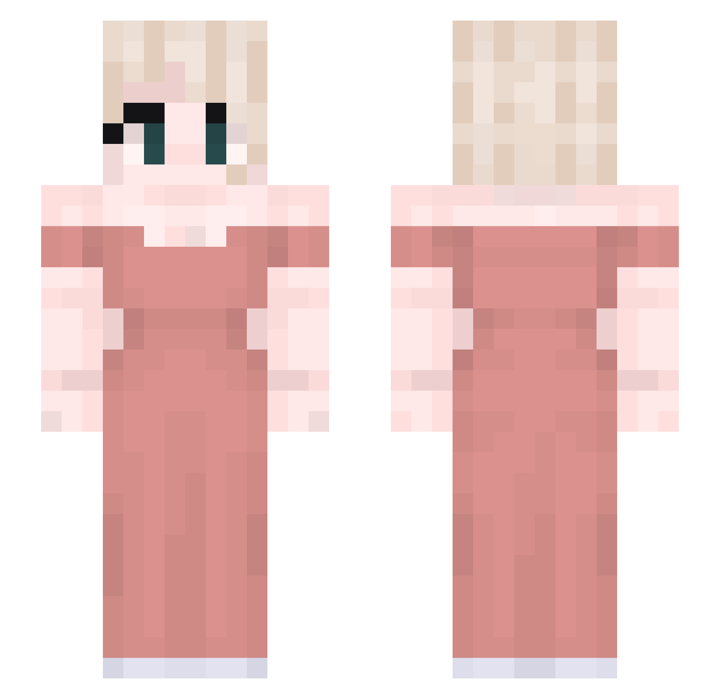 TheAfo_ Minecraft skin, front and back view