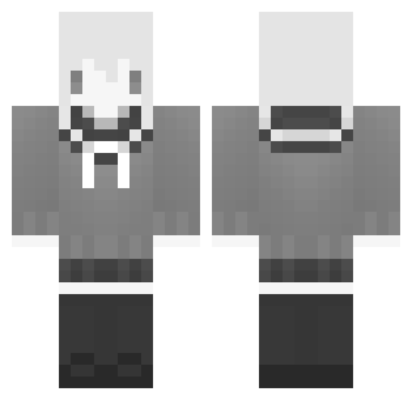 else Minecraft skin, front and back view