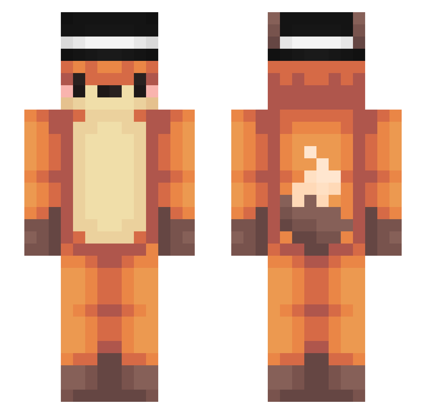 Tov__ Minecraft skin, front and back view