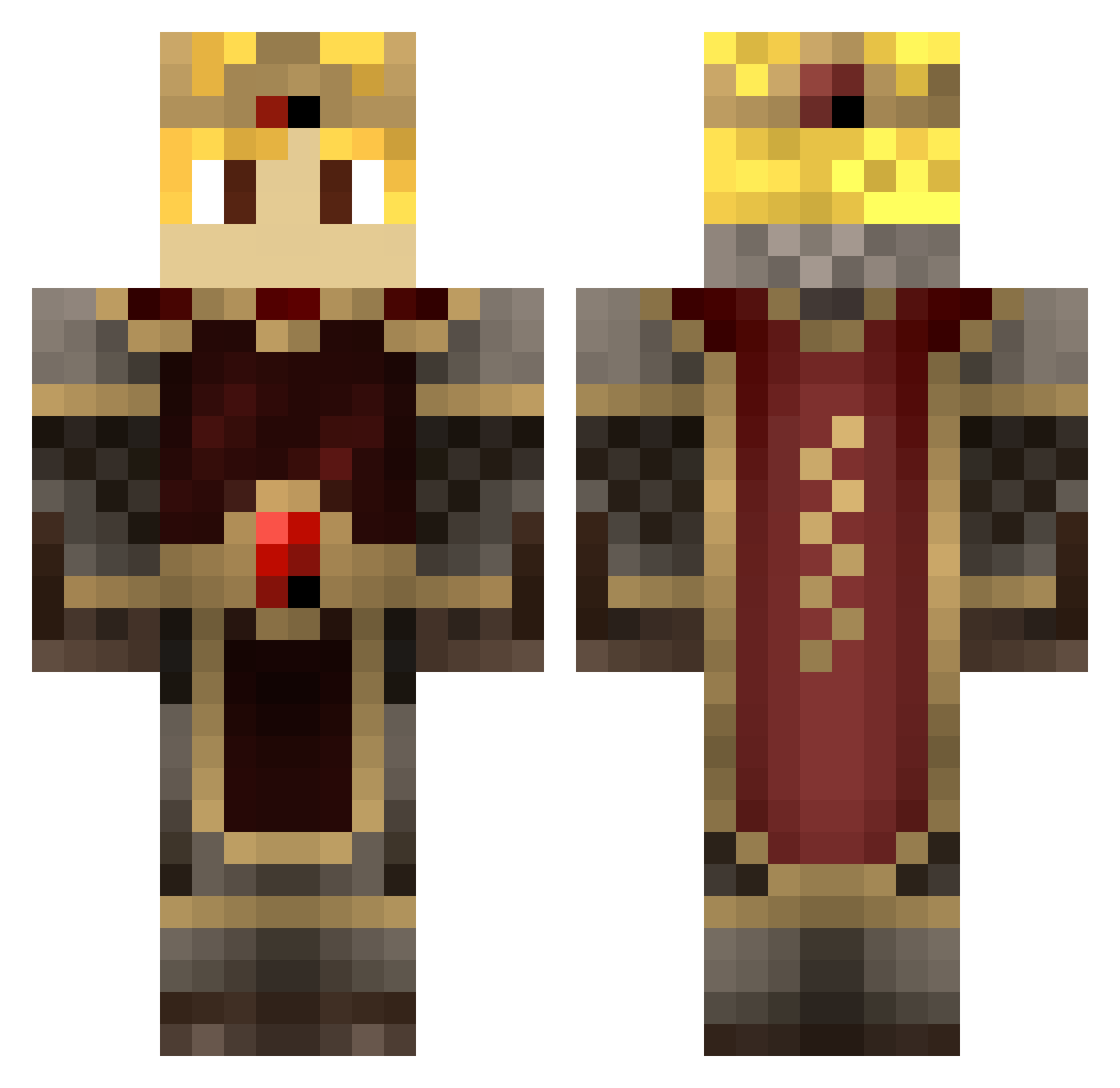 ____TANK____ Minecraft skin, front and back view