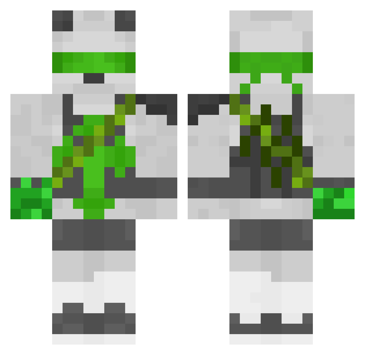 bjoern157 Minecraft skin, front and back view