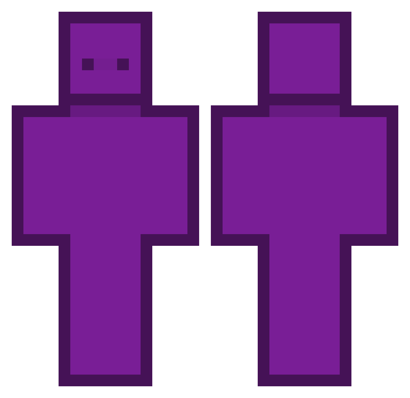 V4EST5RZ Minecraft skin, front and back view
