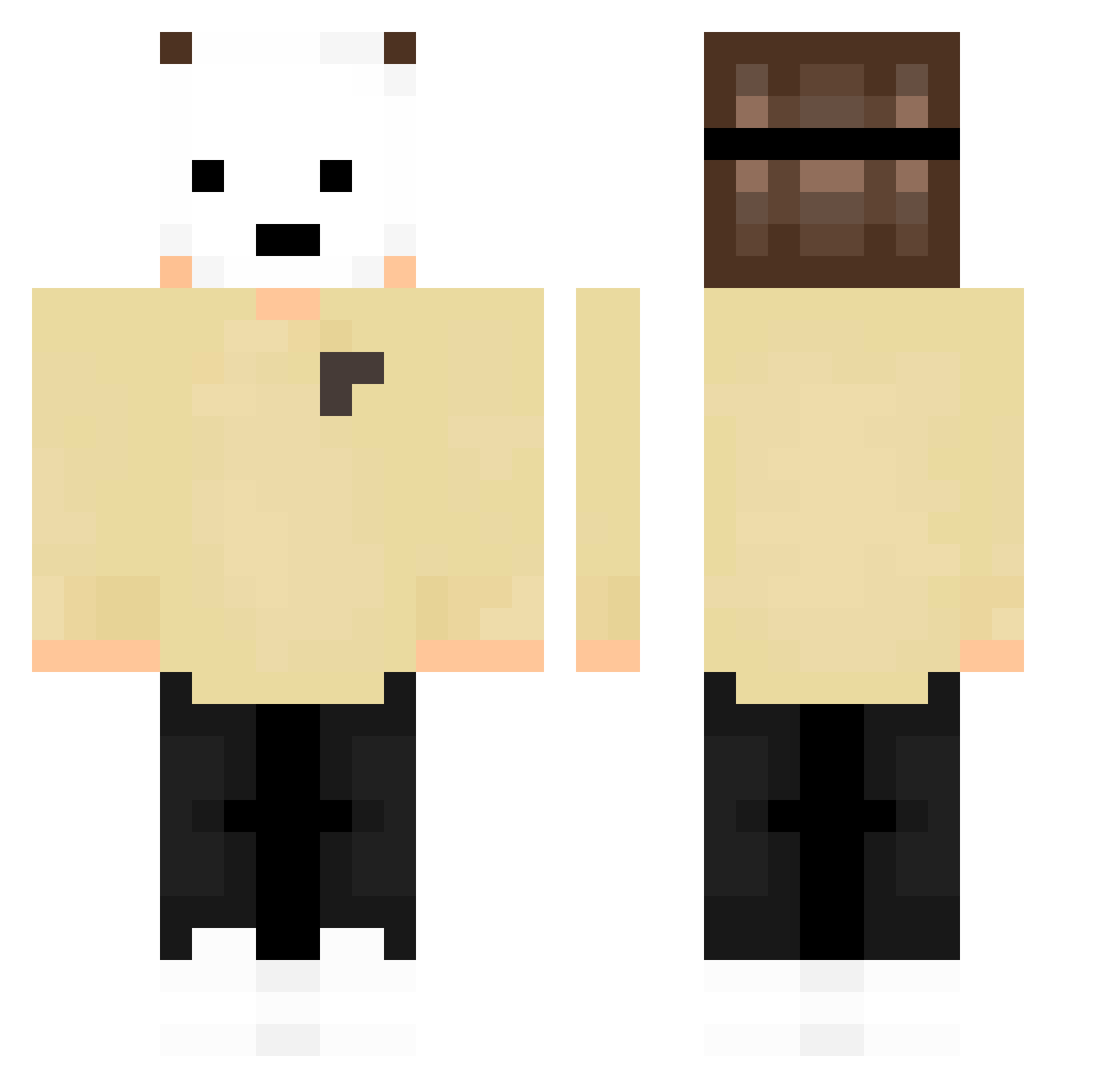 Winsrxx Minecraft skin, front and back view