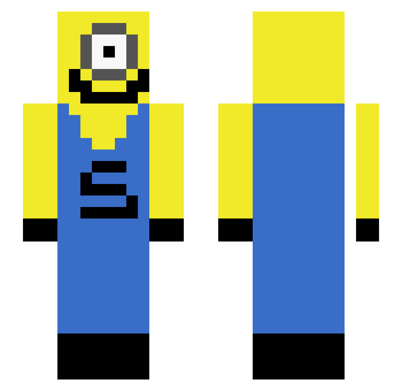 caileyrae Minecraft skin, front and back view