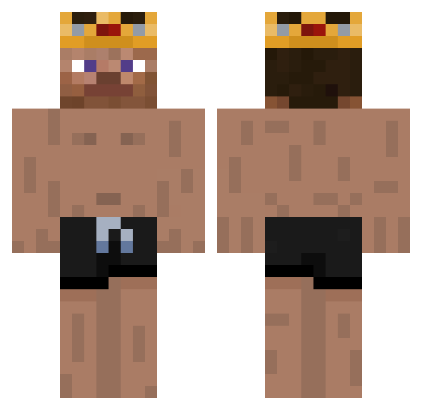 seeweed44 Minecraft skin, front and back view