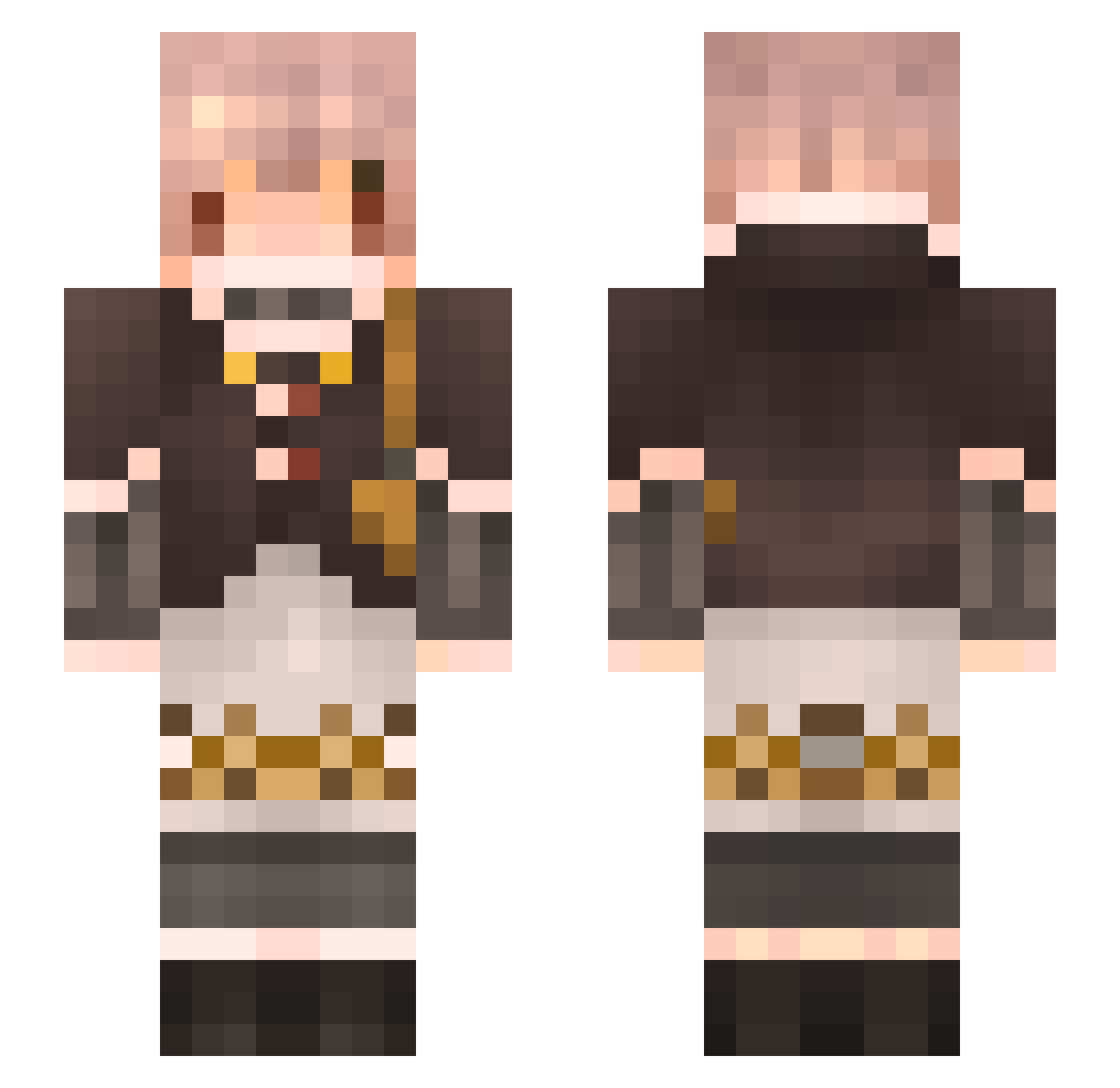 rsp319 Minecraft skin, front and back view
