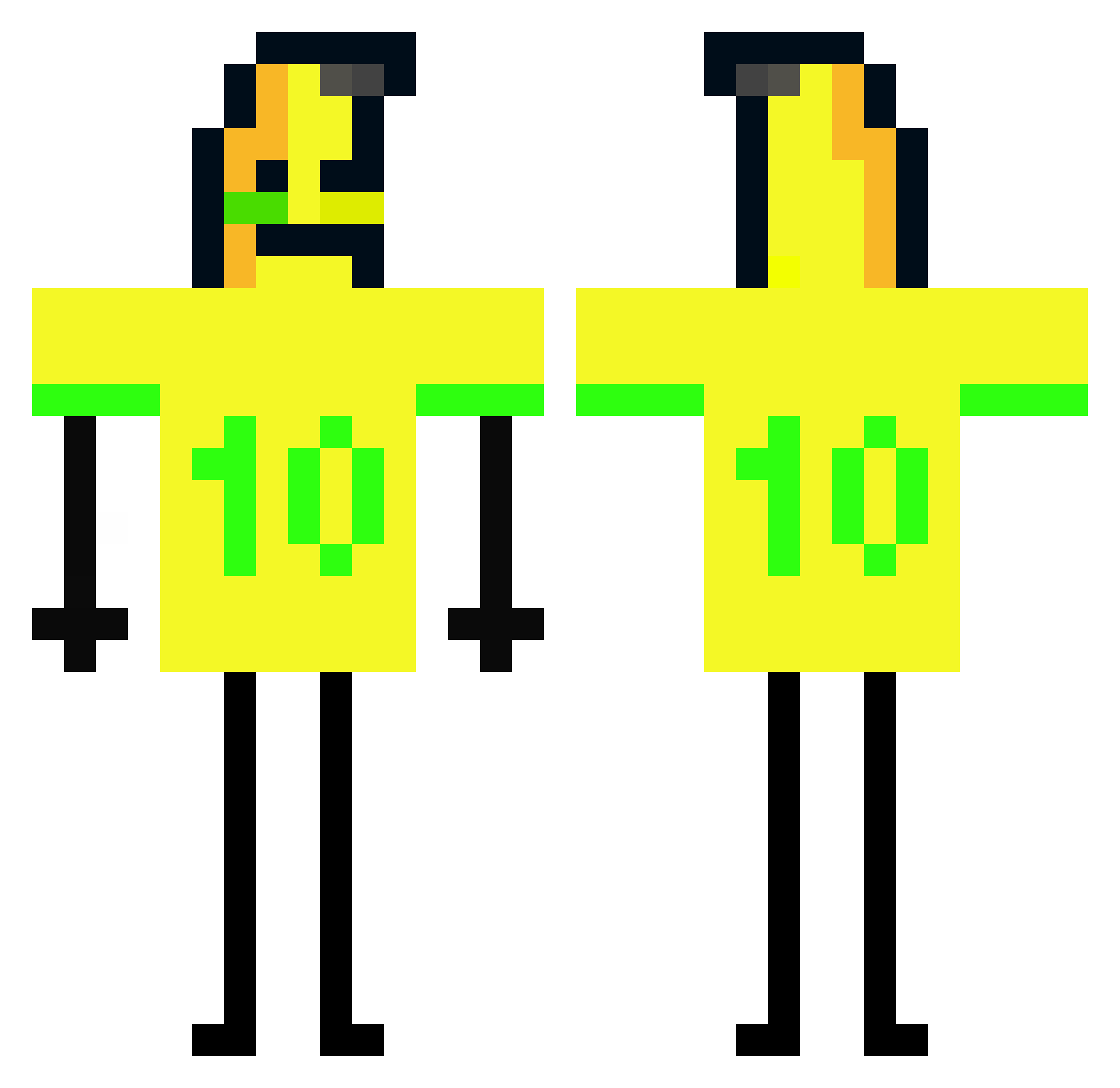 ladinbr Minecraft skin, front and back view